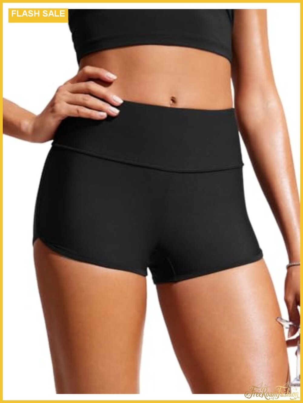 High Rise Dolphin Board Shorts 2.5" Quick-Dry Swim